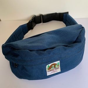 Vintage FAMOUS TRAILS Blue X-Large Fanny Pack - Sling Bag GORPCore